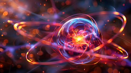 Obraz premium Abstract 3D Energy Orb Background