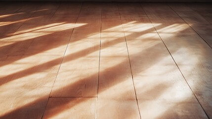 Sunlit Wooden Floor Texture