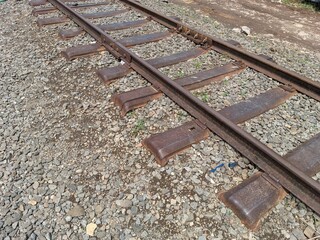 The colonial railway line from the Dutch colonial era is still sturdy and is still used today at...