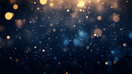 Fototapeta premium Abstract Blue And Gold Festive Sparkle Background
