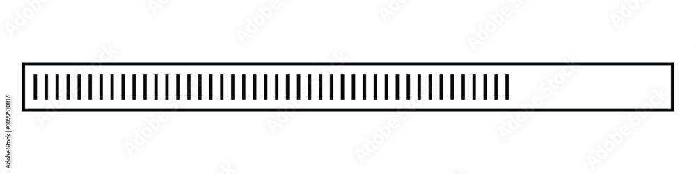 Poster loading progress bar. simple loading bar. progress bar. data loading bar. vector illustration