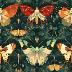 Muster, Seamless Pattern - Schmetterlinge © This is Art