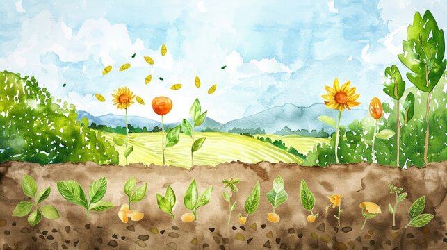 A charming simplified rendition of the parable of the sower