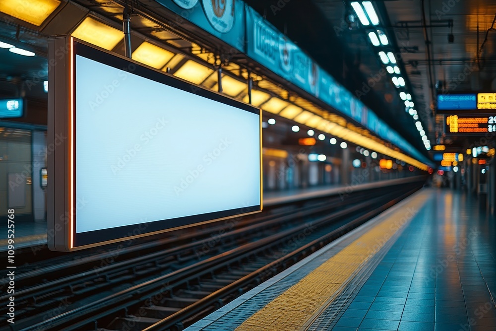 Aufkleber a mockup of a blank screen at the baggage conveyor belt in an airport. the screen will serve as a ca