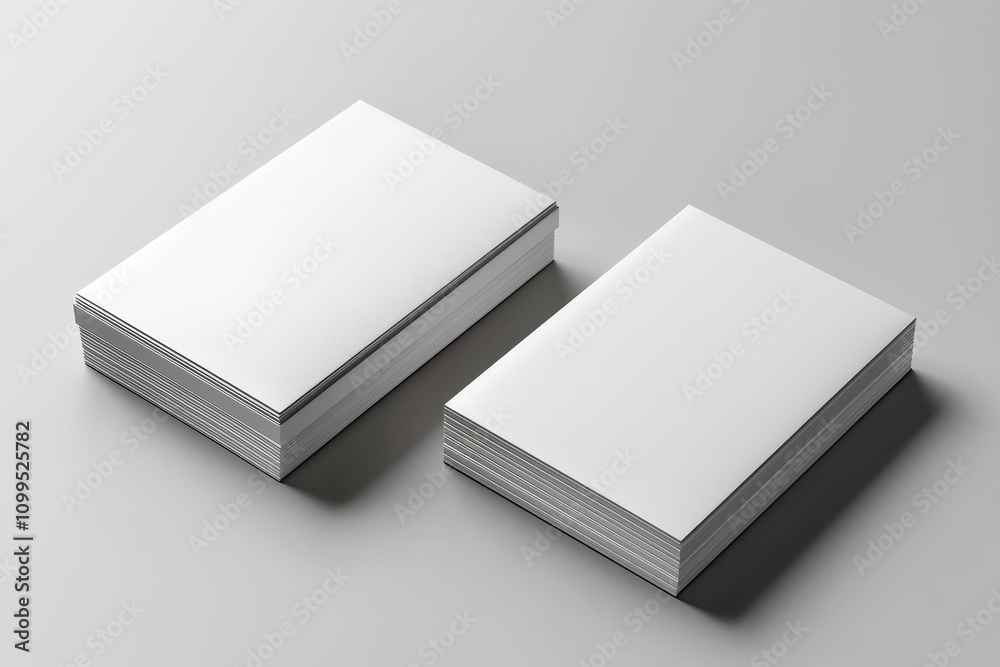 Aufkleber 3d render of a realistic blank postcard illustration for mockups.