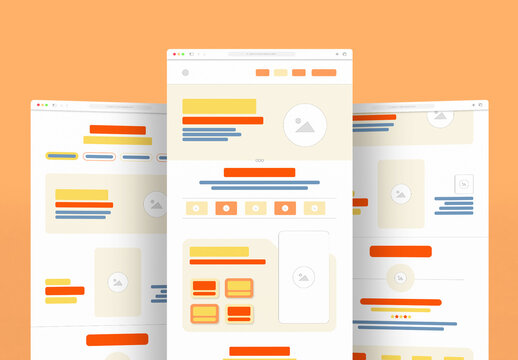 Landing Page Wireframe UX Layout