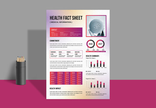 Fact Sheet Template Layout