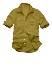 3D illustration summer twill cotton shirt for men