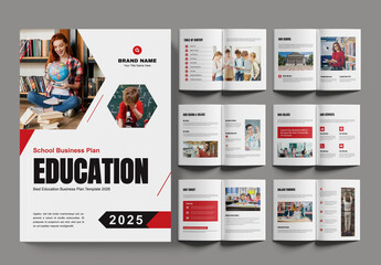 School Education Plan Brochure Layout