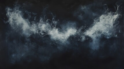 Obraz premium White Smoke Swirls Against Dark Background