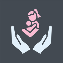 Obraz premium Mother's Love Vector Icon