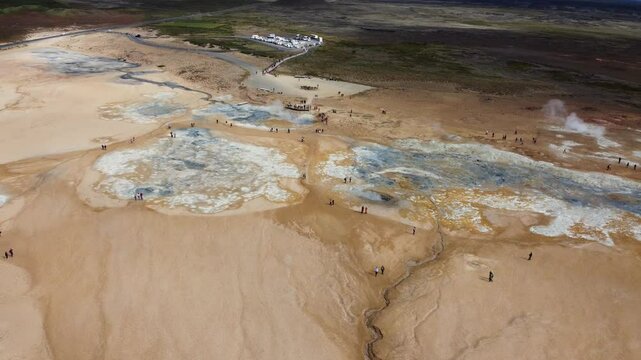 Geyser in Islanda e acquee sulfuree
