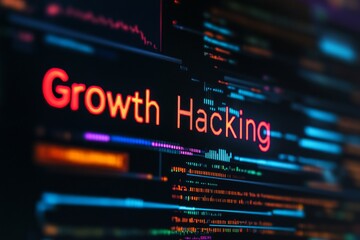 Fototapeta premium Growth Hacking Strategies: A Digital Approach