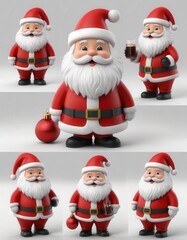 Fototapeta premium santa claus with a bag of gifts