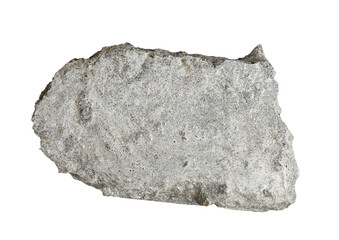 Cement stone, piece of concrete isolated on white, clipping path, PNG