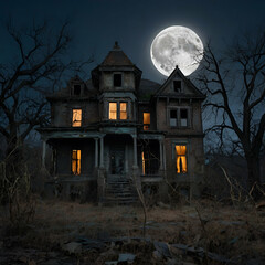 Fototapeta premium Halloween 🎃 hunted house