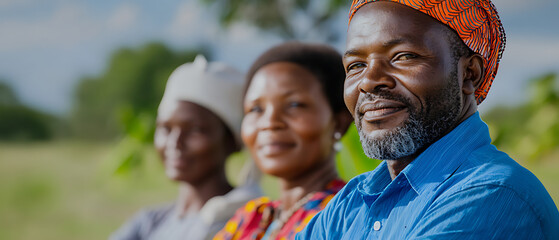 Obraz premium Rural community group learning about saving options local village educational workshop outdoor setting close-up view financial literacy and empowerment
