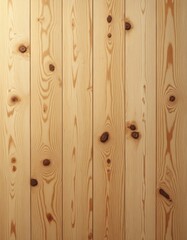 Fototapeta premium Light wooden planks with smooth texture and visible natural grain patterns. The surface has a soft beige tone, giving a clean and minimalist aesthetic.