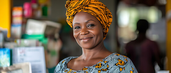 Empowering financial growth a woman from an underserved community opening savings account in local bank inspiring change urban environment close-up perspective