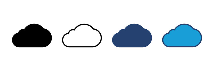 cloud icon vector. cloud vector icon