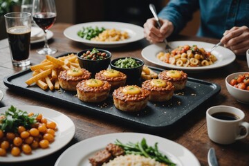 Table life style, ready to eat