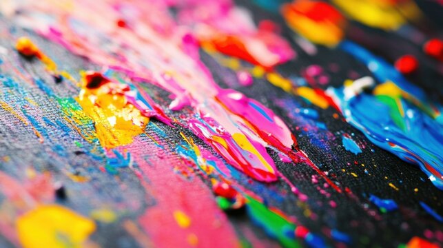 A close-up of colorful, abstract waves of liquid flowing and merging on a surface, Symbolizing the fluid and dynamic nature of integrating diverse ideas and contributions