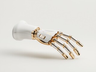 Innovation in healthcare advanced ai-powered prosthetic limb revolutionizing human mobility medical facilities technology showcase clinical environment close-up view future of rehabilitation