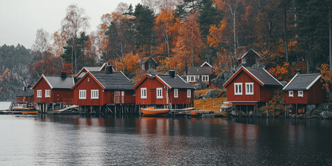 Fototapeta premium morning on the fjord