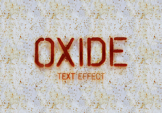 Rust Oxide Text Effect