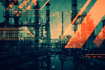 Abstract digital background banner with construction worker, the risk of industrial injury


