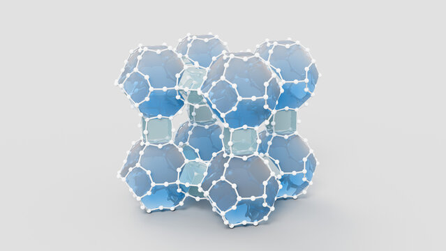 Zeolite structure, illustration