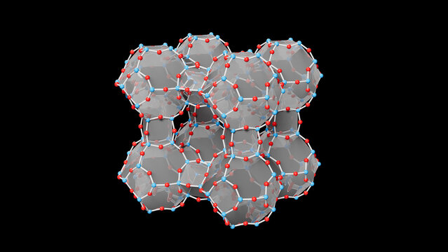 Zeolite structure, illustration