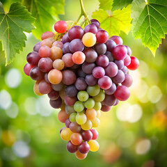 grapes fruit with background