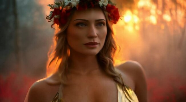 Aphrodite: Goddess of Love in Nature's Embrace
