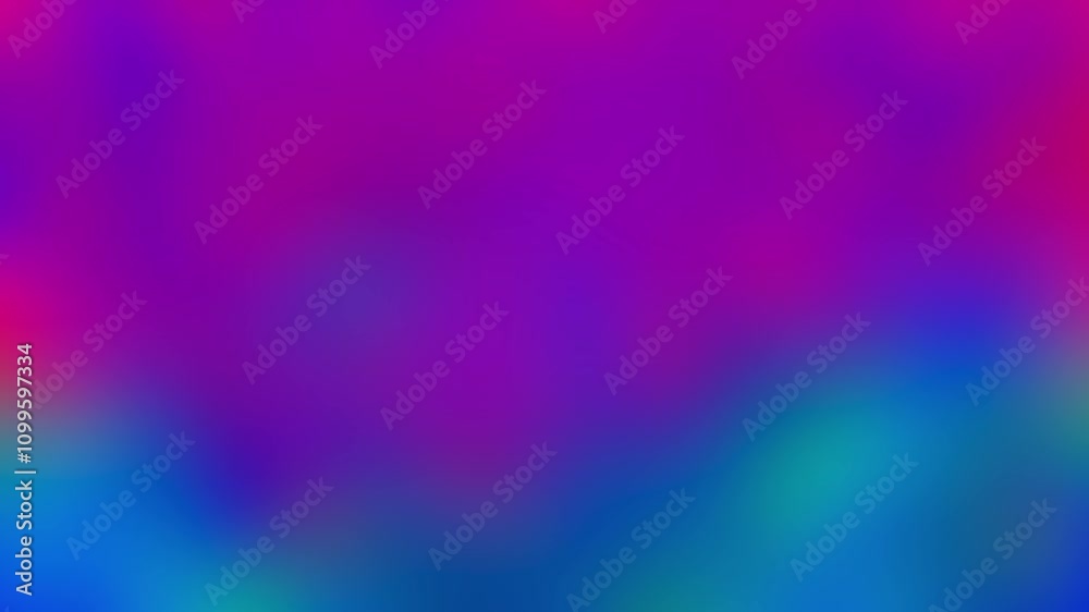 Wall mural abstract blurred background in vibrant purple and turquoise with smooth flowing colors and pulsating