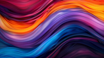 Fototapeta premium Colorful abstract wave patterns