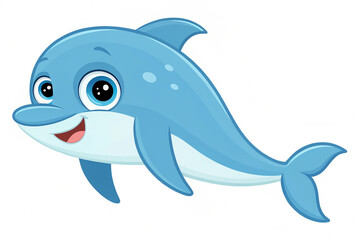 Fototapeta premium Dolphin. Cute dolphin cartoon icon vector illustration.
