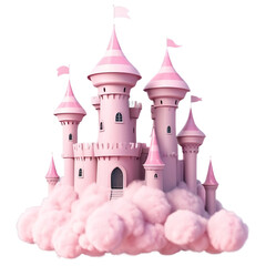 Fairy tale pink castle