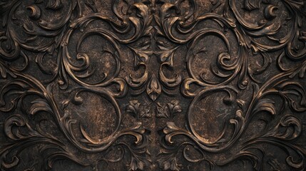 Ornate Elegance: Detailed Metal Gate in Natural Light