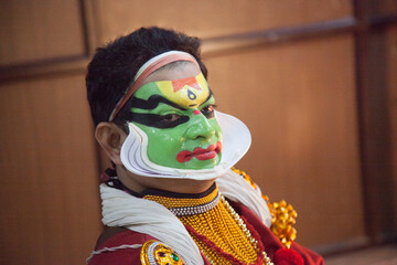 Kathakali artist candid shots