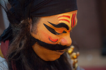 Kathakali artist makeup shots