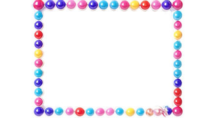 Frame made of colorful beads
