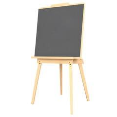 Blank blackboard with chalk