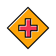 Fototapeta premium Plus Sign Vector Icon