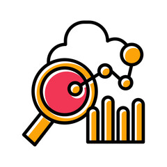 Fototapeta premium Workforce Analytics Vector Icon
