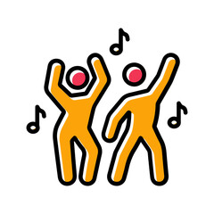Obraz premium Music and Dance Vector Icon