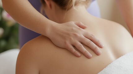 Naklejka premium Prenatal Massage for Expectant Mothers Providing Soothing Relaxation Gentle Care and Comfort During Pregnancy