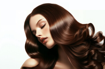 Fototapeta premium Beautiful woman hair close-up