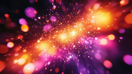 Fototapeta premium Colorful fireworks lighting up the night sky