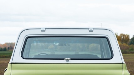 Rear window on a suv